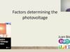 17. Factors determining the photovoltage