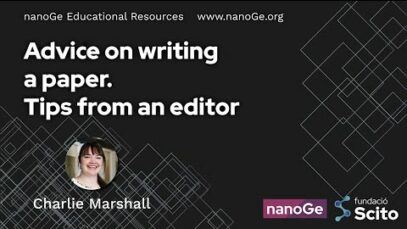 Advice on writing a paper. Tips from an editor