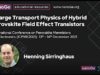 Charge Transport Physics of Hybrid Perovskite Field Effect Transistors
