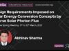 Design Requirements imposed on Solar Energy Conversion Concepts by Sparse Solar Photon Flux