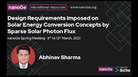 Design Requirements imposed on Solar Energy Conversion Concepts by Sparse Solar Photon Flux