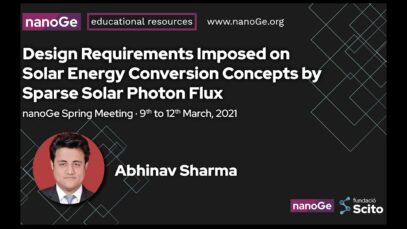 Design Requirements imposed on Solar Energy Conversion Concepts by Sparse Solar Photon Flux