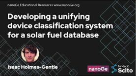 Developing a unifying device classification system for a solar fuel database