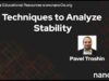 Techniques to Analyze Stability