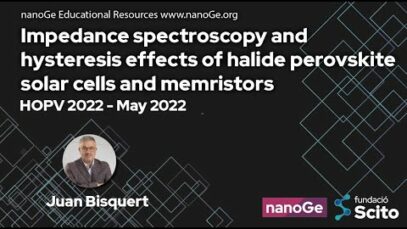 Impedance spectroscopy and hysteresis effects of halide perovskite solar cells