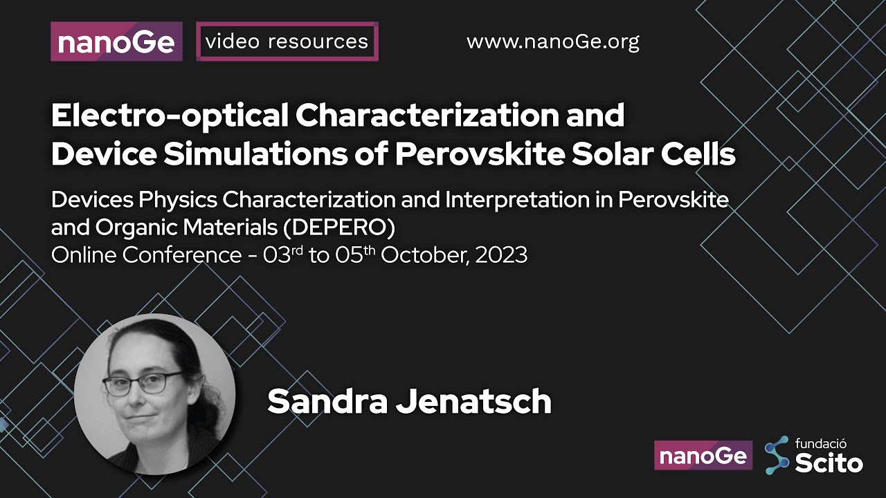 Electro-optical Characterization and Device Simulations of Perovskite ...